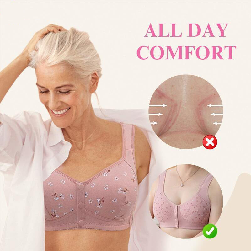 👙 50% הנחה עכשיו! ✨ חזייה עם כפתורים מלפנים - נסגרת מלפנים, נוחות כל היום. 🎀