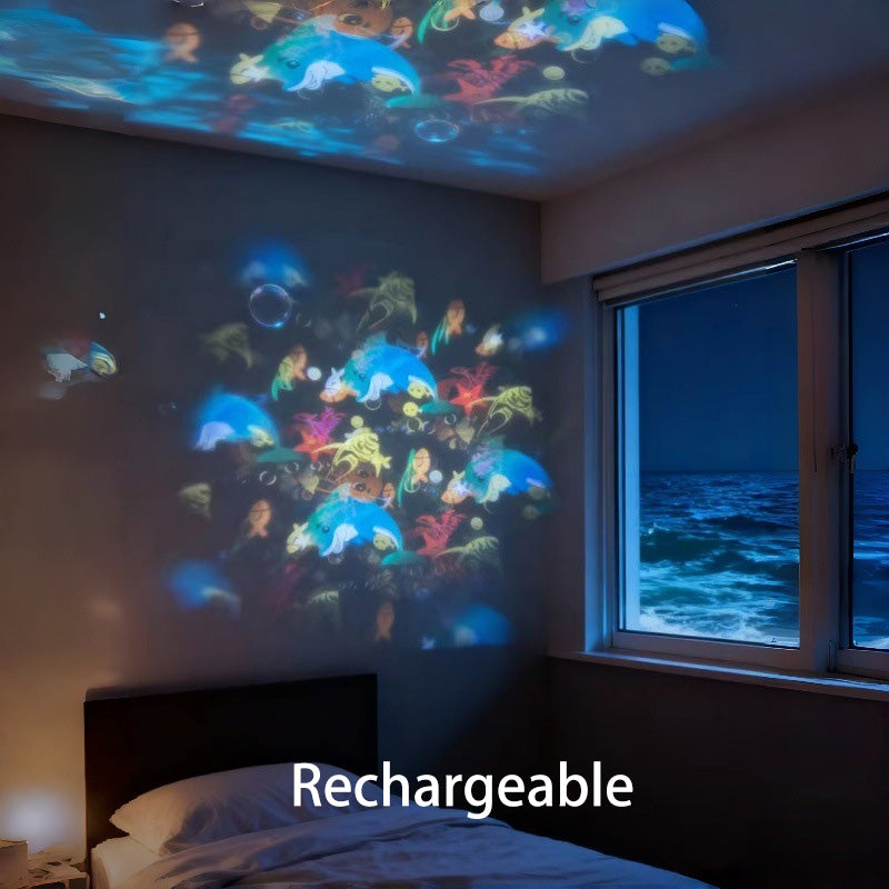 🎊📣Projetor LED Rotativo Dinâmico – Efeitos de Luz Incríveis!