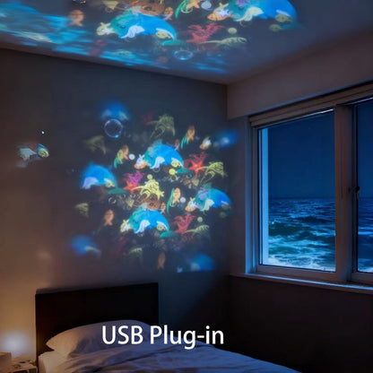 🎊📣Projetor LED Rotativo Dinâmico – Efeitos de Luz Incríveis!