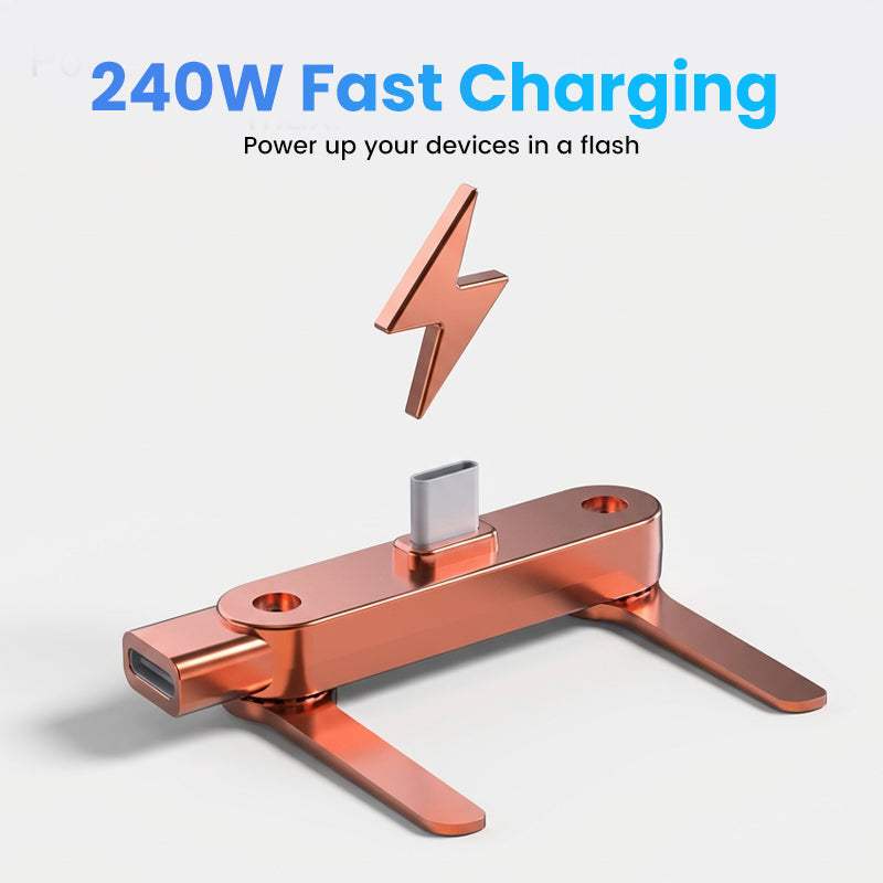 🔋50% DE DESCONTO AGORA!⚡Adaptador de Carregamento Rápido com Suporte Dobrável 360° para Celular – Compatibilidade Universal, Design Compacto e Visualização sem Uso das Mãos📱