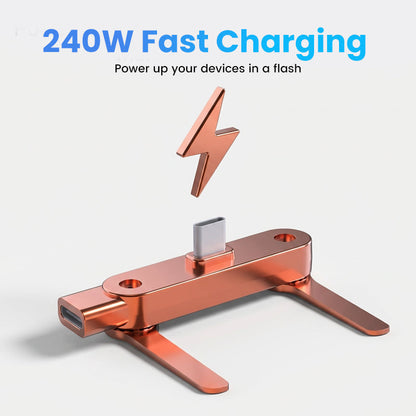🔋50% DE DESCONTO AGORA!⚡Adaptador de Carregamento Rápido com Suporte Dobrável 360° para Celular – Compatibilidade Universal, Design Compacto e Visualização sem Uso das Mãos📱