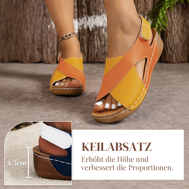 Ultra-bequeme orthopädische Sandalen mit Keilabsatz