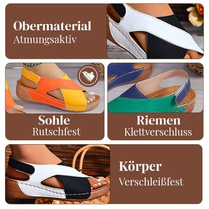 Ultra-bequeme orthopädische Sandalen mit Keilabsatz