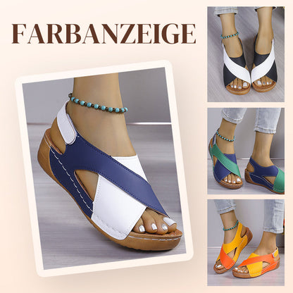Ultra-bequeme orthopädische Sandalen mit Keilabsatz