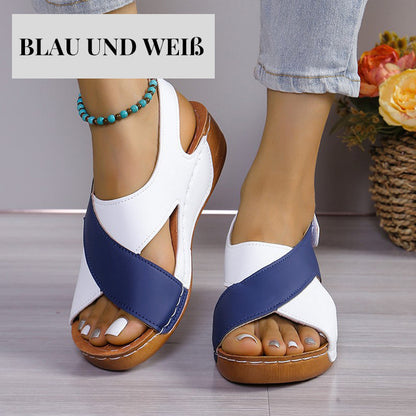 Ultra-bequeme orthopädische Sandalen mit Keilabsatz