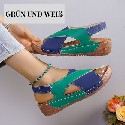 Ultra-bequeme orthopädische Sandalen mit Keilabsatz