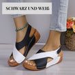 Ultra-bequeme orthopädische Sandalen mit Keilabsatz