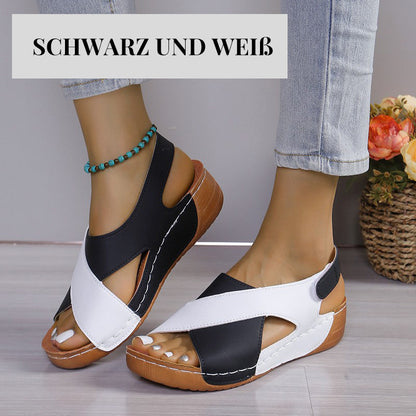 Ultra-bequeme orthopädische Sandalen mit Keilabsatz