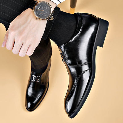 [Best Gift]Men’s Pointed-toe Casual Business Leather Shoes