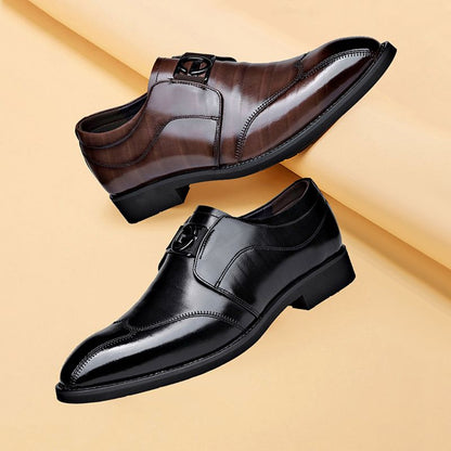 [Best Gift]Men’s Pointed-toe Casual Business Leather Shoes