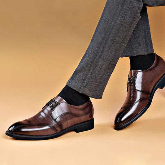 [Best Gift]Men’s Pointed-toe Casual Business Leather Shoes