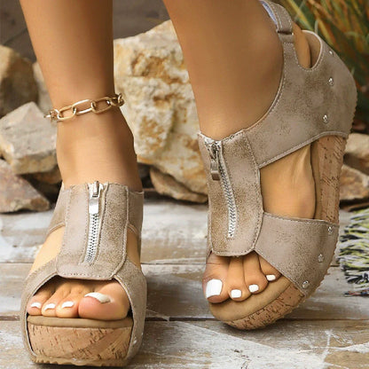 Women's Trendy Open Toe Wedge Sandals