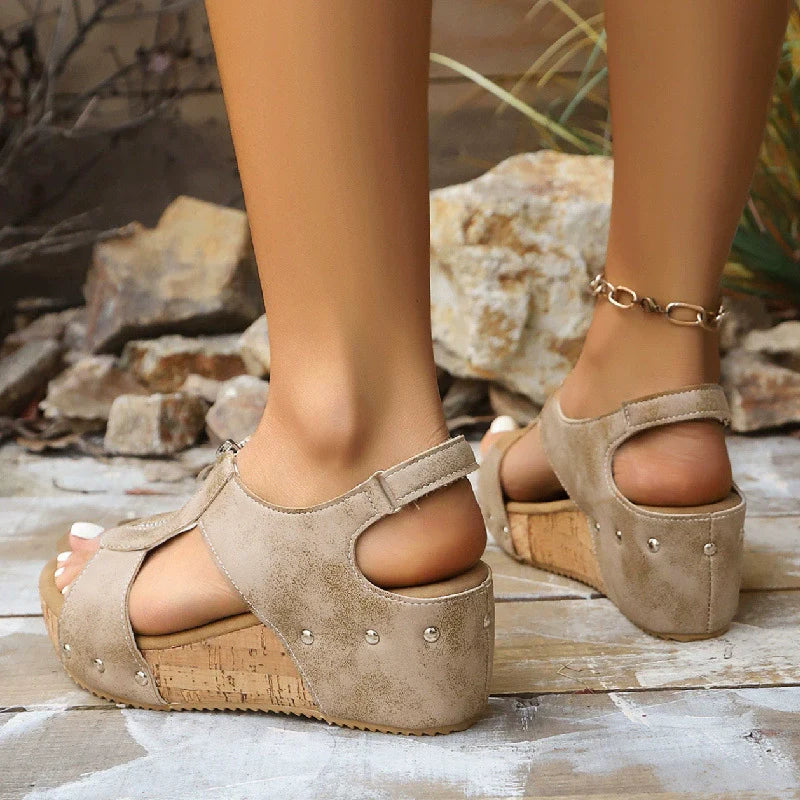 Women's Trendy Open Toe Wedge Sandals