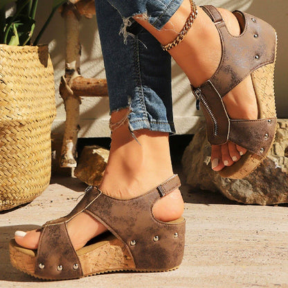 Women's Trendy Open Toe Wedge Sandals