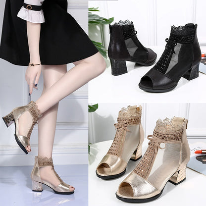 Women's Casual Open-Toe Mesh Sandals
