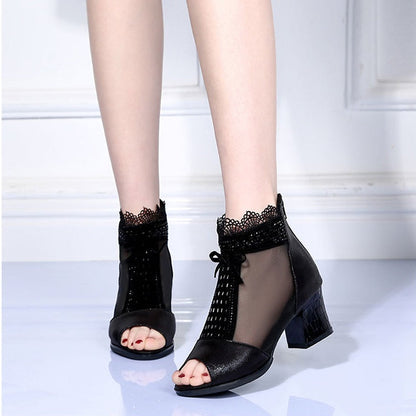 Women's Casual Open-Toe Mesh Sandals