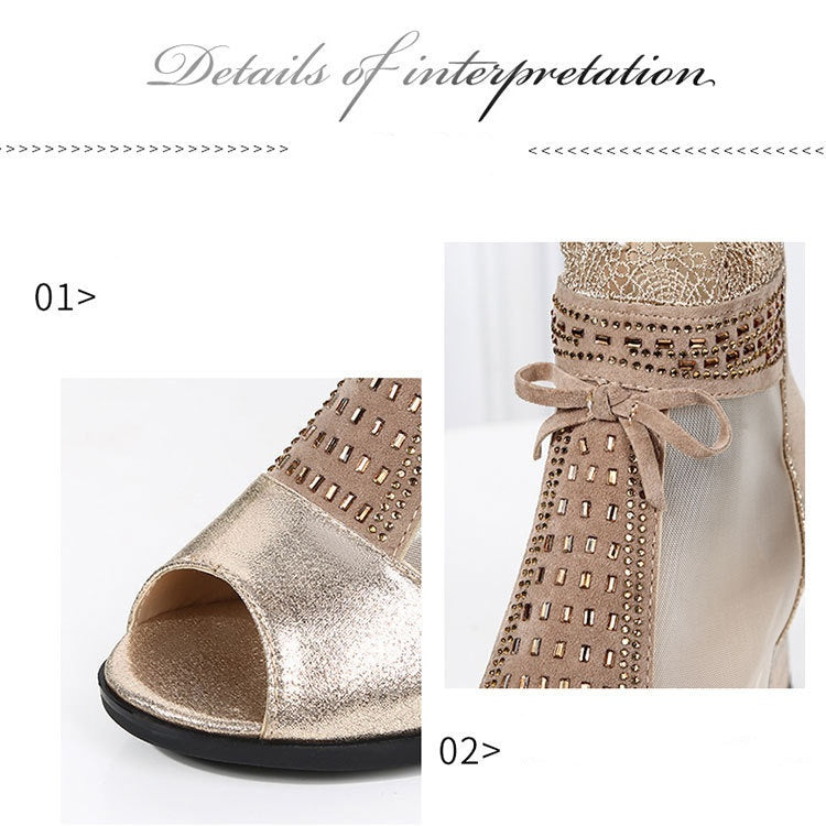 Women's Casual Open-Toe Mesh Sandals