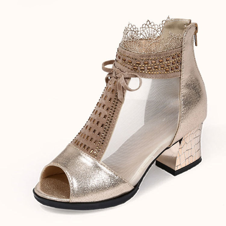 Women's Casual Open-Toe Mesh Sandals