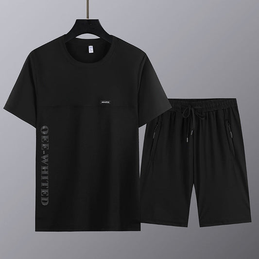 Men's Short Sleeve Top & Shorts 2-Piece Set
