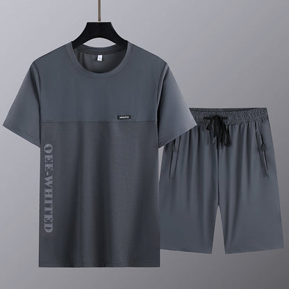 Men's Short Sleeve Top & Shorts 2-Piece Set