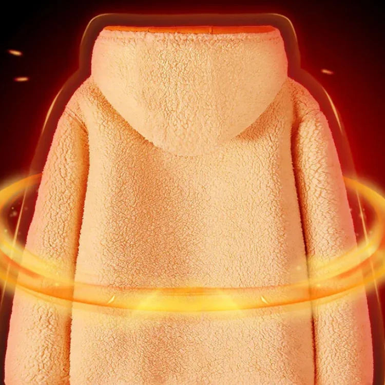 [Best Gift For Him] Men’s Double-Layer Fleece Hooded Jacket
