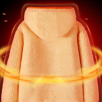 [Best Gift For Him] Men’s Double-Layer Fleece Hooded Jacket