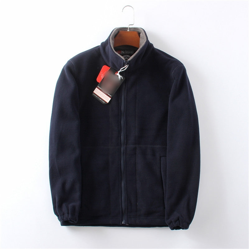 [Best Gift For Him] Men’s Double-Layer Fleece Hooded Jacket