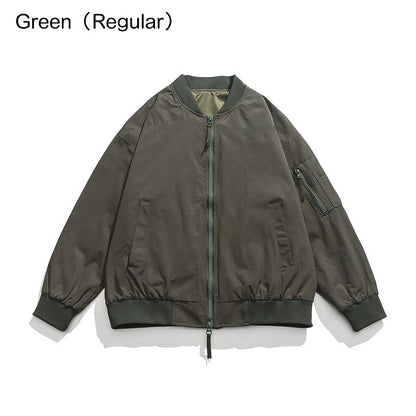 Best Gift - Casual Simple Neutral Zipper Flight Jacket