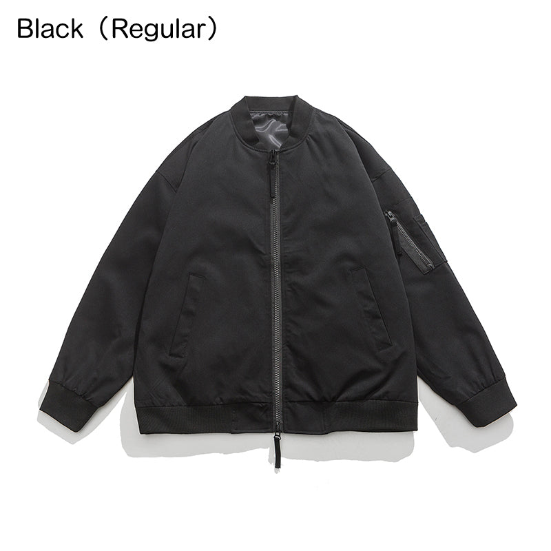 Best Gift - Casual Simple Neutral Zipper Flight Jacket