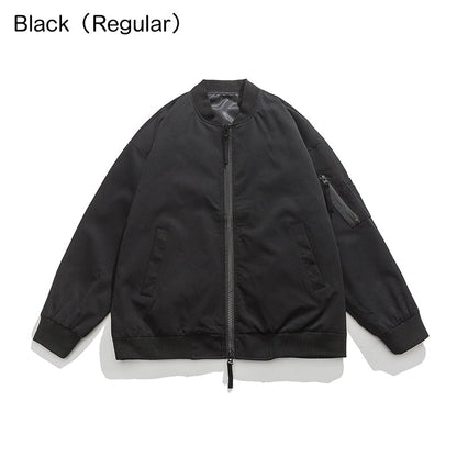 Best Gift - Casual Simple Neutral Zipper Flight Jacket
