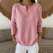Women's Button V-Neck Knit Sweater