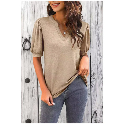 Woman's Chic & Comfortable V-Neck T-Shirt
