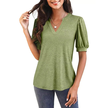 Woman's Chic & Comfortable V-Neck T-Shirt