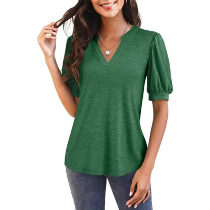 Woman's Chic & Comfortable V-Neck T-Shirt