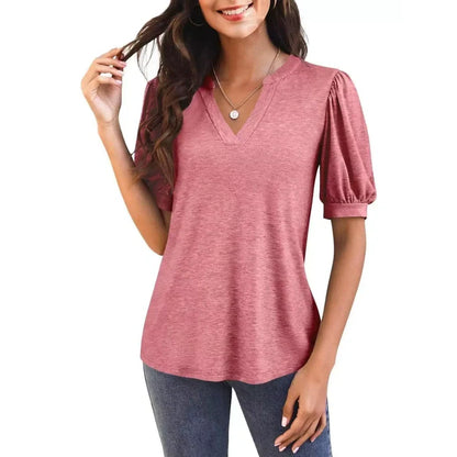 Woman's Chic & Comfortable V-Neck T-Shirt