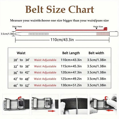 Men's Classic Versatile Automatic Buckle Belt