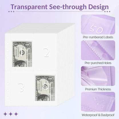 🎁LAST DAY SALE 70% OFF✉️100 Envelope Challenge Binder, Savings Challenges Book with Envelopes💸