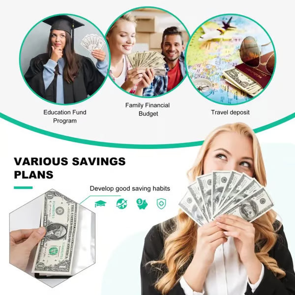 🎁LAST DAY SALE 70% OFF✉️100 Envelope Challenge Binder, Savings Challenges Book with Envelopes💸