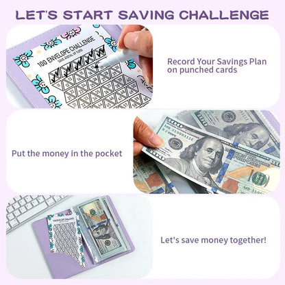 🎁LAST DAY SALE 70% OFF✉️100 Envelope Challenge Binder, Savings Challenges Book with Envelopes💸