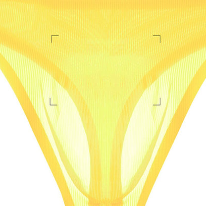 Men's Ultra-Thin Ice Silk Sexy Transparent Thong