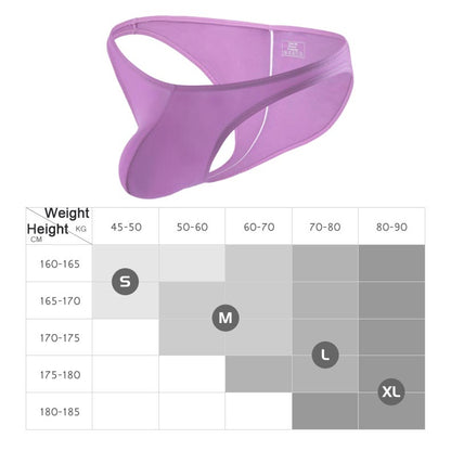 Men’s High-stretch Ice Silk Breathable Panties with Low-cut