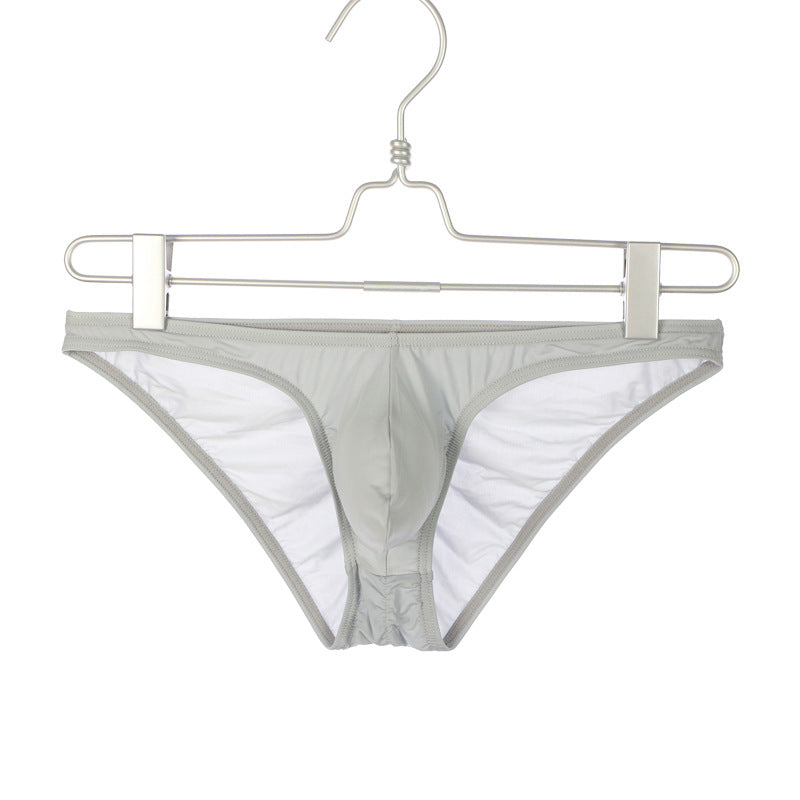 Men’s High-stretch Ice Silk Breathable Panties with Low-cut