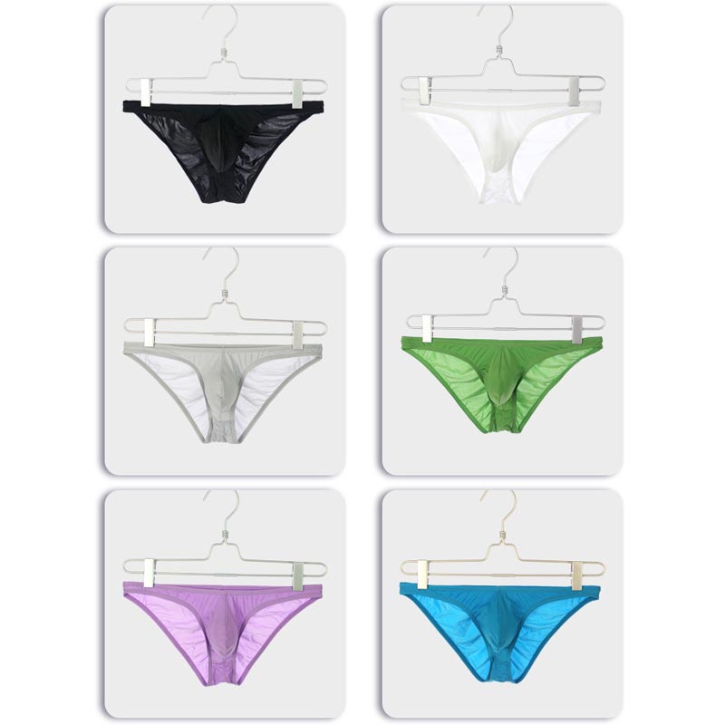 Men’s High-stretch Ice Silk Breathable Panties with Low-cut