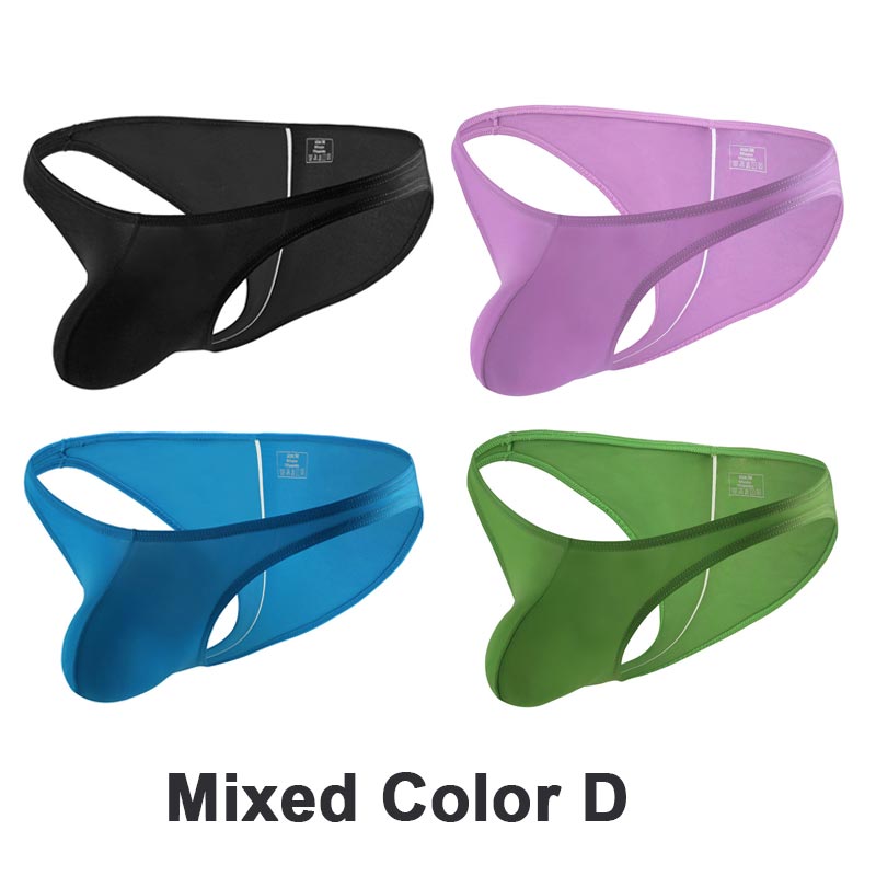 Men’s High-stretch Ice Silk Breathable Panties with Low-cut