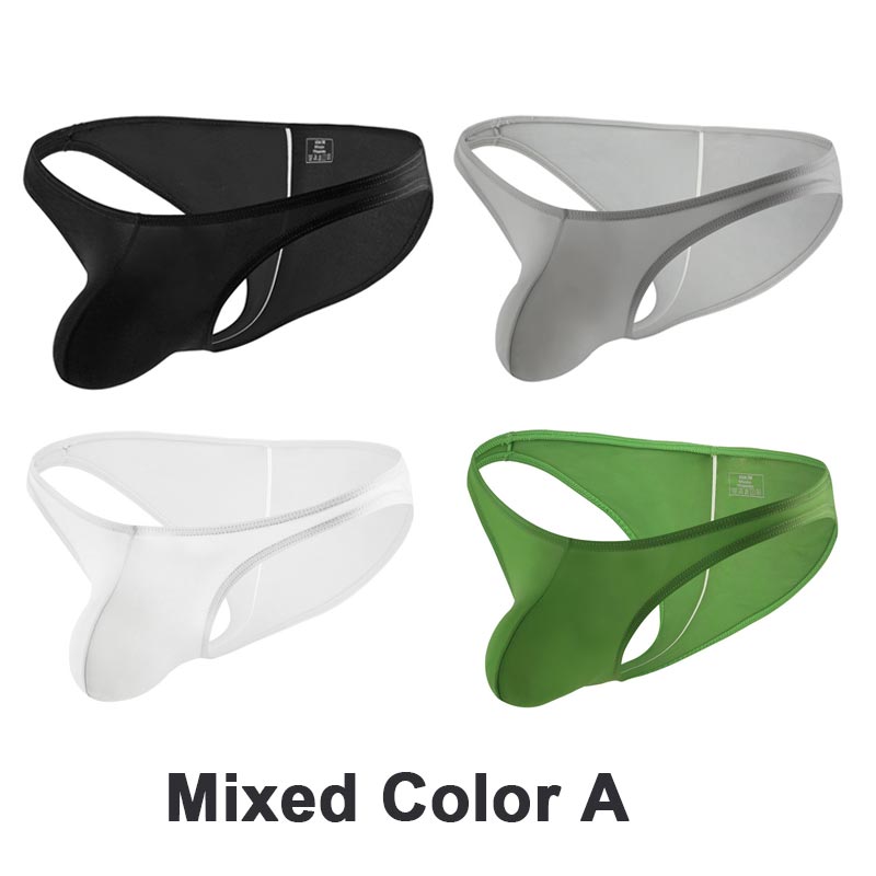 Men’s High-stretch Ice Silk Breathable Panties with Low-cut