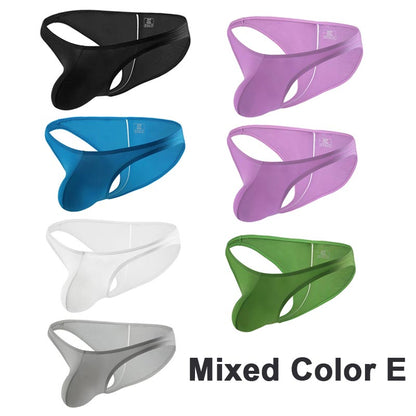 Men’s High-stretch Ice Silk Breathable Panties with Low-cut