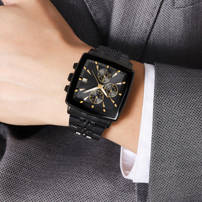 Men's Multifunctional Waterproof Quartz Watch