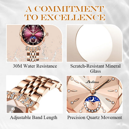 Fashionable Star & Moon Watch for Women