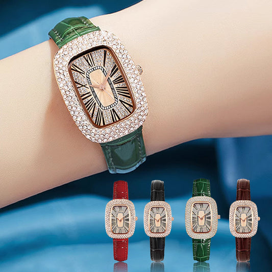 Women Square Luxury Crystal Rhinestone Diamond Watches