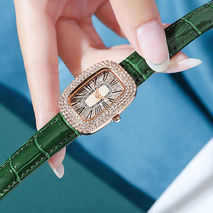 Women Square Luxury Crystal Rhinestone Diamond Watches